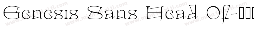 Genesis Sans Head Of字体转换